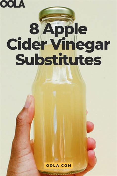 substitute for apple cidar vinegar.